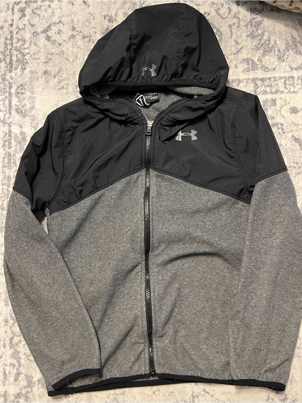 Under Armour Hooded Full-Zip Jacket - Black & Gray